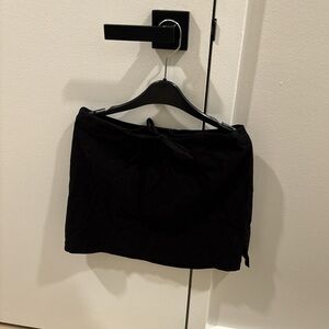 Black mini skirt